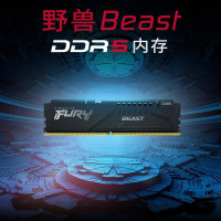 金士顿骇客神条FURY 16G DDR5 4800 台式机内存条 Beast野兽系列