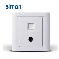 simon西蒙电气开关插座面板55系列电视电话插座N55301