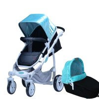 艾婴乐B503 婴儿车高景观婴儿推车避震减震充气双向 铝合金送睡篮