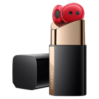 华为(HUAWEI)FreeBuds Lipstick 有线充版 蜜语红 口红外观设计 半开放主动降噪 华为口红耳机