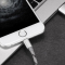 逸美达 苹果11Pro Max手机数据线六6S/6Plus/5S/iphone7/8冲短格子尼龙充电线加长 太空银-3米