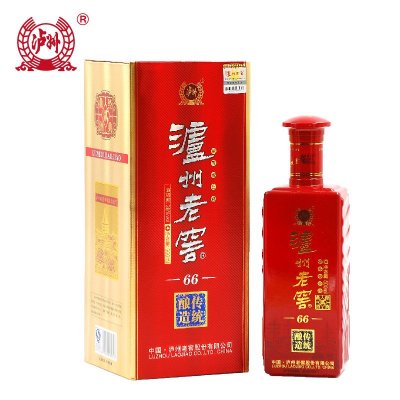 泸州老窖传统酿造 66 浓香型 38度 500ml 单瓶装