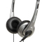 松下耳机RP-HM111GK 电脑耳麦头戴式游戏耳机带麦克风（黑白蓝银）舒适佩戴旋转设计麦克风直插型弯曲插头