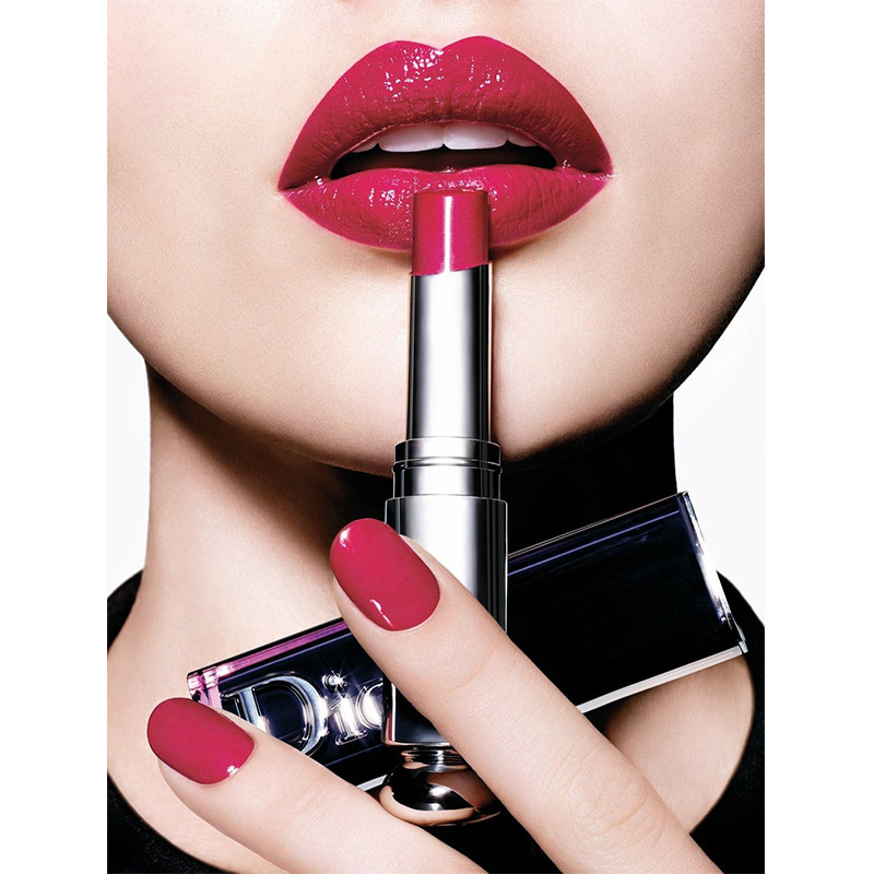 迪奥(Dior)瘾诱超模漆光唇釉3.2g #757 American Girl 减淡唇纹 显色 红色系