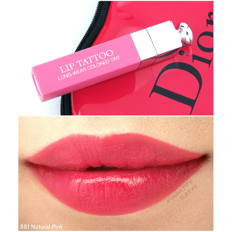 迪奥(Dior) 癮誘超模 染唇露 6g lip tattoo#881 Natural Pink/ 口红红色系 显色