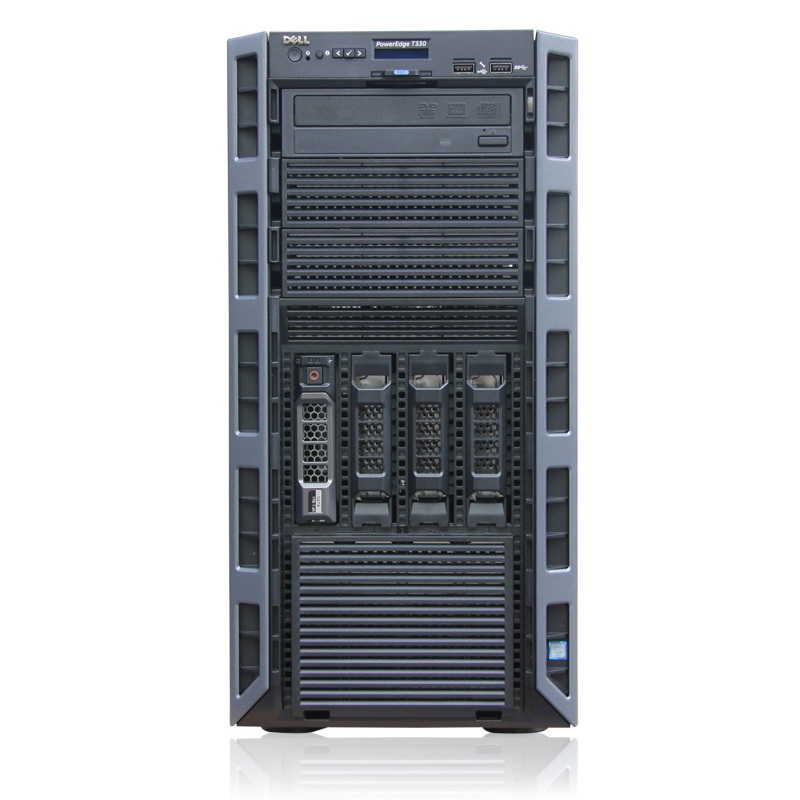 戴尔（Dell）PowerEdge T330 塔式服务器主机E3-1220V5热盘冷电4G/500G SATA/350W