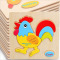 速翔玩具卡通木质立体动物水果交通拼图 儿童1-3岁手抓拼板益智玩具