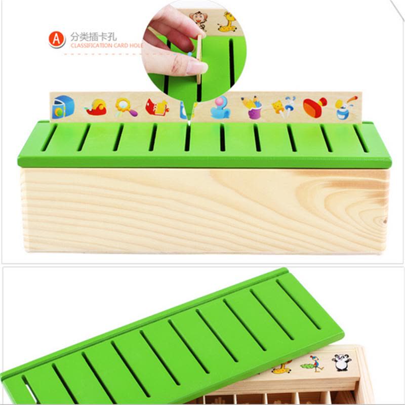 速翔玩具木制知识分类盒 益智玩具1-3-6岁儿童智力开发早教认知配对图片