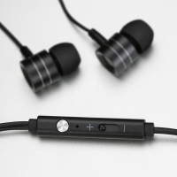 兰士顿langsdom i7a手机耳机 重低音金属耳机 入耳式耳塞电脑MP3苹果安卓通用 线控带麦音乐耳机 黑色