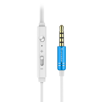 兰士顿langsdom i7a手机耳机 重低音金属耳机 入耳式耳塞电脑MP3苹果安卓通用 线控带麦音乐耳机 蓝色