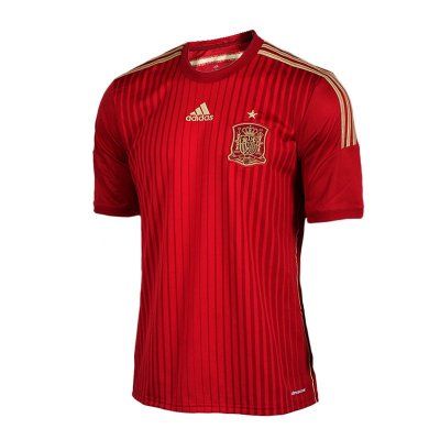 正品Adidas阿迪达斯2015夏季新款男子西班牙主场短袖足球服M39411-FC