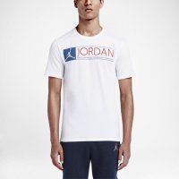 NIKE耐克2016春款男Jordan乔丹运动针织短袖T恤 746754-010-100-TM