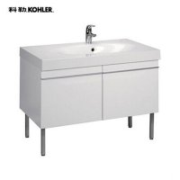 科勒Kohler派丽德K-15051T浴室柜1010mm+K-18385T一体台盆组合 送到楼下（含支撑脚一对）