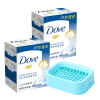 Dove/多芬香皂 柔肤乳霜香块洁面皂沐浴皂100g*6块+肥皂盒