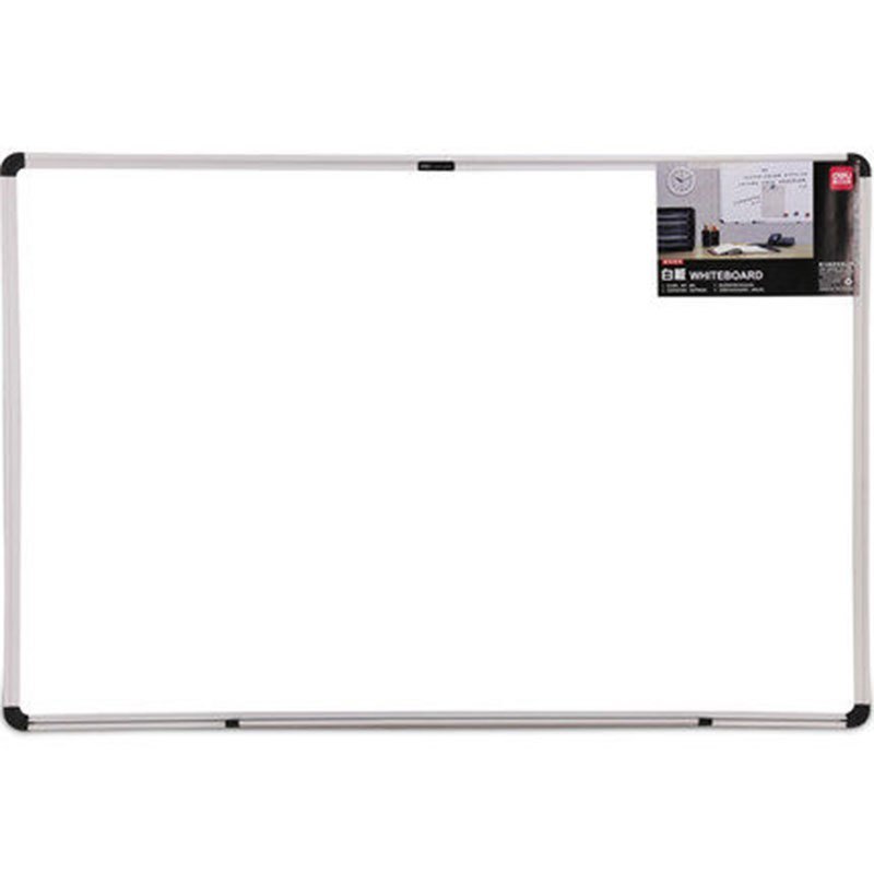 得力33341挂式白板 60*90cm 磁性办公家用教学写字白板文化用品小型白板