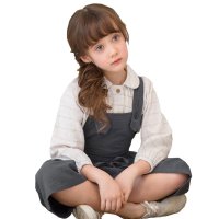 童装女童 2016春装新款女童韩版长袖衬衫衬衣娃娃领衬衫503