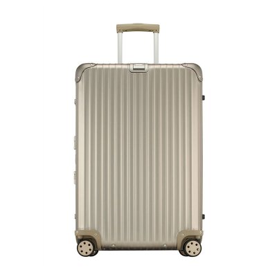 RIMOWA/TOPAS TITANIUM 钛金铝镁合金旅行拉杆箱行李26寸