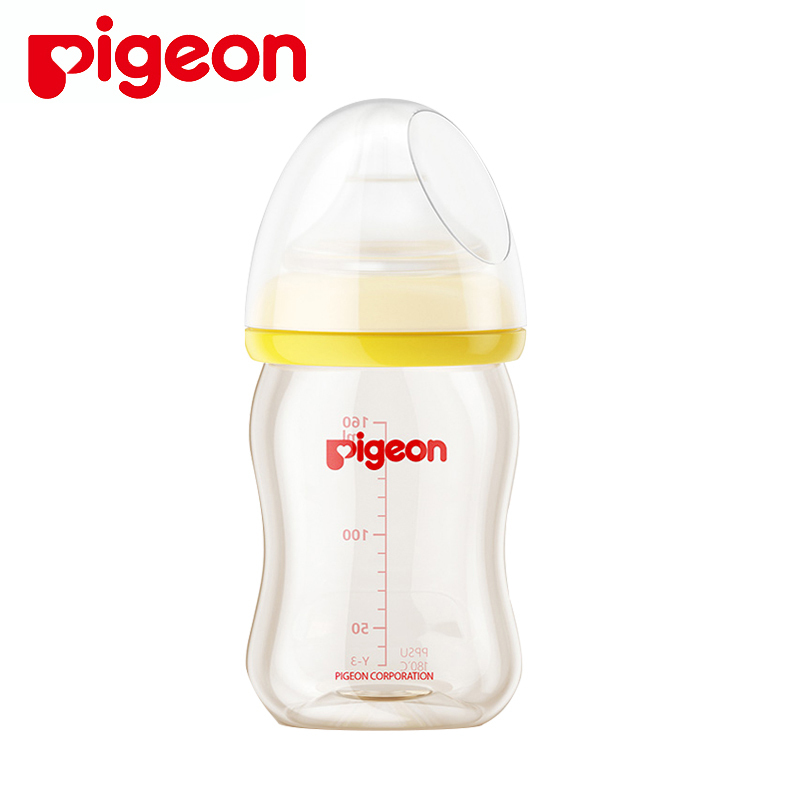Pigeon贝亲 PPSU奶瓶 婴儿奶瓶宽口径 AA77黄色160ml