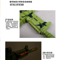 小小部队(XIAOXIAOBUDUI)军事系列电动枪声光玩具冲锋枪组合FH-112 1-3岁儿童玩具枪