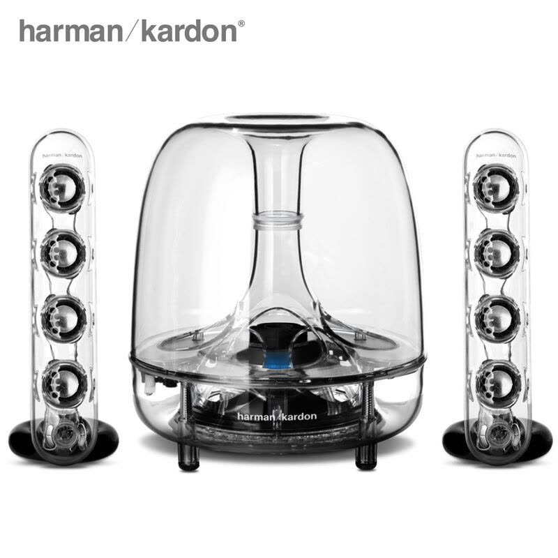 哈曼卡顿（Harman/Kardon）SOUNDSTICKSBTCN 三件式水晶蓝牙无线音响水母透明音箱图片