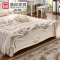 曲尚（Qushang）床 欧式真皮床 双人床1.8米 1.5米公主床家具 法式床 婚床
