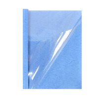 优玛仕10mm热熔封套办公热熔书本装订塑料封套A4胶状透明封面纸张封面耗材配件蓝100个/盒