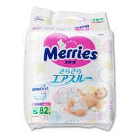 花王（Merries）妙而舒纸尿裤 S82片 日本原装进口