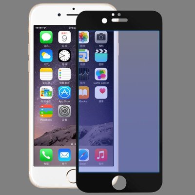 尚本 iPhone6 plus全屏钢化膜 苹果6抗蓝光 全覆盖玻璃膜 4.7寸5.5寸 手机防爆贴膜 黑色
