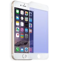 尚本 iPhone6 plus全屏钢化膜 苹果6抗蓝光 全覆盖玻璃膜 4.7寸5.5寸 手机防爆贴膜 白色