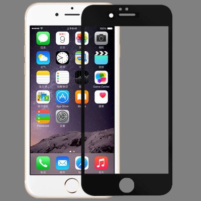尚本 苹果6SPlus钢化玻璃膜保护贴膜 适用于iPhone6 6S Plus4.7/5.5寸(抗指纹全屏)黑色