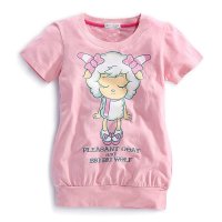 夏季新款女童纯棉印花短袖T恤(美羊羊印花)15FSXG05(17)