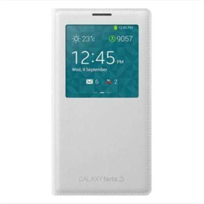 三星（SAMSUNG)Note3原装皮套 N9006手机壳 N9008 N9009 N9002手机套 智能保护套 白色