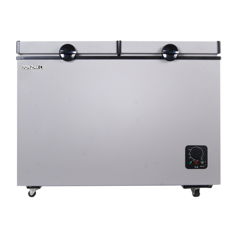 东之开立 BCD-122L冰柜家用 小型冷柜 冷藏冷冻冰柜双门小冰箱 卧式海鲜茶叶母乳冷柜