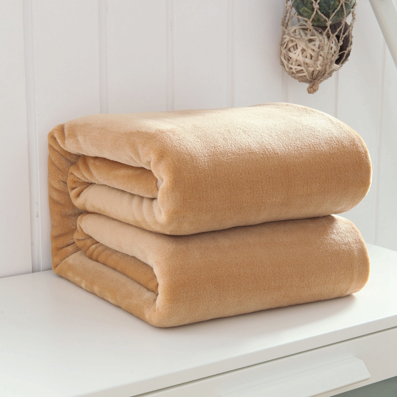 珀金(Berking) 简约风金貂绒毯子毛毯 加厚法莱绒升级款盖毯休闲毯午睡毯空调毯 四季可用