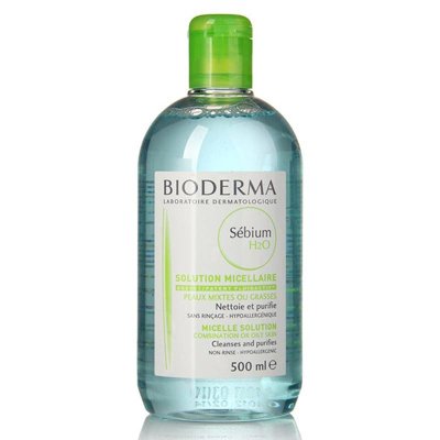 Bioderma贝德玛卸妆水 净妍/舒妍洁肤液 蓝水 500ml 油性及混合性