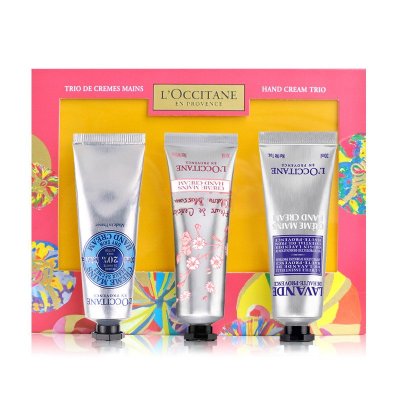 L'occitane欧舒丹套装 护手霜礼盒 30ml*3樱花乳木果薰衣草