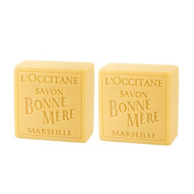 L'occitane欧舒丹香皂 家庭乐手工沐浴香皂100g蜂蜜味 2个装