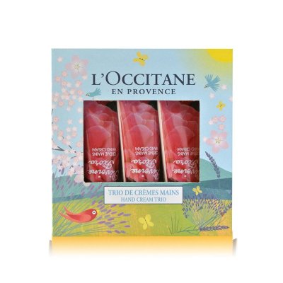 L'occitane/欧舒丹护手霜套装 牡丹30ml*3 保湿