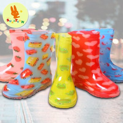 日韩儿童雨鞋卡通果冻雨靴男童女童防滑水鞋胶鞋宝宝雨鞋幼儿套鞋