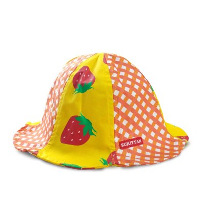 诗克恰儿童纯棉帽子花瓣造型遮阳帽男童女童户外帽子旅行印花童帽