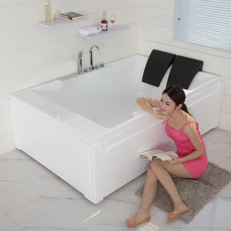 尚雷仕双人浴缸 家用恒温加热成人超大冲浪按摩浴缸情侣智能浴盆图片