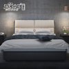 狄雷斯/DILEISI 北欧现代1.8皮艺床软床卧室组合套装布艺床1.5米双人皮布床可定制 R521
