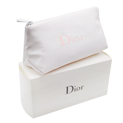 迪奥(Dior)乳白夹棉化妆包专柜套装包