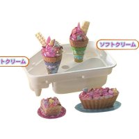 日本食玩知育果子 宝宝快乐厨房手工DIY冰激凌蛋糕屋 日本进口儿童零食冰淇淋糖果 儿童过家家做饭零食玩具无毒可吃