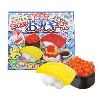 日本食玩知育果子手做DIY儿童食玩5件套装（汉堡+甜甜圈+午餐便当+鲷鱼烧+寿司过家家做饭零食玩具无毒可吃