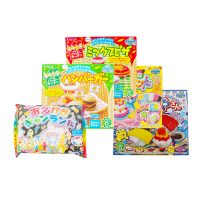 【包邮】日本食玩 知育果子手做DIY食玩套装 5盒装 (汉堡+午餐便当+葡萄苏打糖+披萨+动物糖) 食玩一体