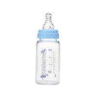 贝儿欣 标准口径玻璃小奶瓶 120ml宝宝婴儿瓶 BS4413 防摔耐高温