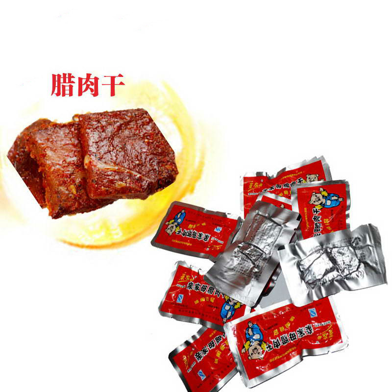 【中华特色】武汉馆 亲家母腊肉干 200g/盒 麻辣味 开袋即食 华中