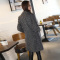 歌诺瑞丝2017女装新款韩版保暖加厚羊羔毛茧型毛呢大衣外套女A13