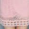 歌诺瑞丝2017夏季女装新款韩版修身显瘦中长款大码镂空蕾丝打底衫女6723